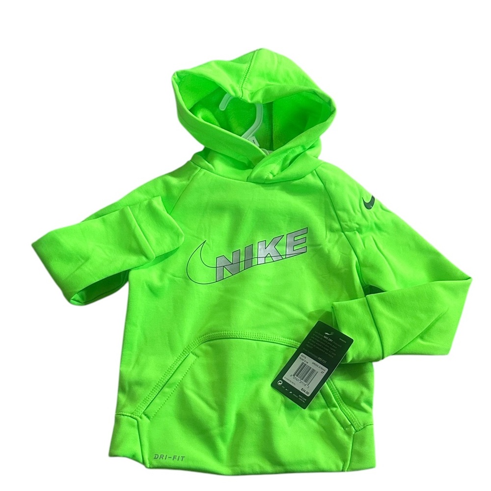 NWT Toddler Nike Dri-Fit Green Strike Hoodie size 2T